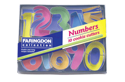 Farington Numbers Set Of 10 Cookie/Pastry Cutters