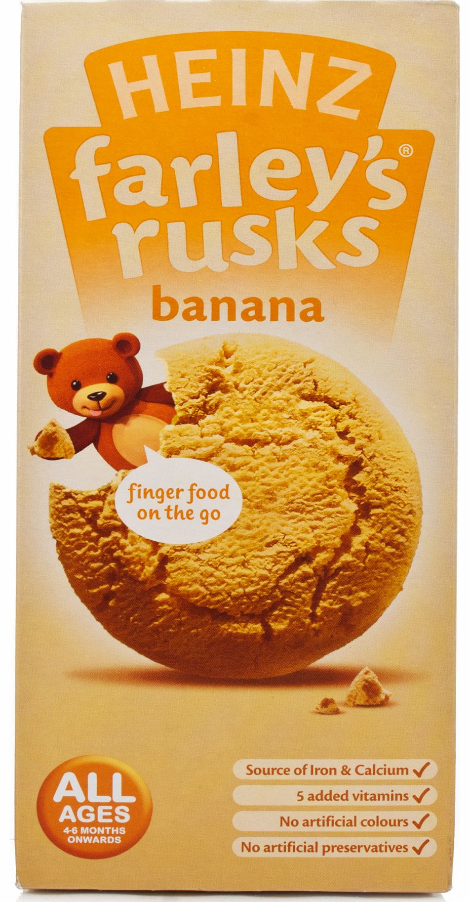 Farley's Rusks Reduced Sugar Banana Flavour