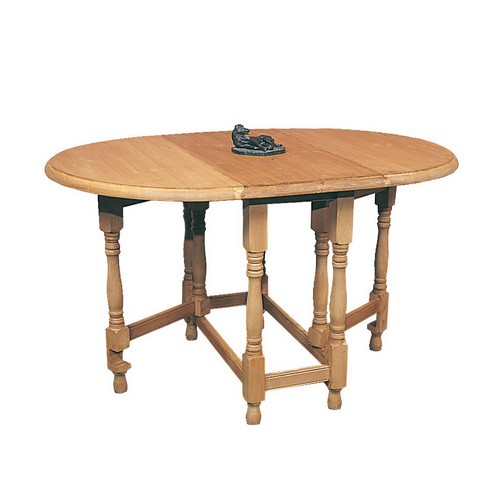 Farmhouse Oval Gateleg Pine Dining Table 915.073W