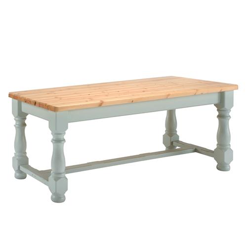 Painted Dining Table (7ft) - Sky Blue