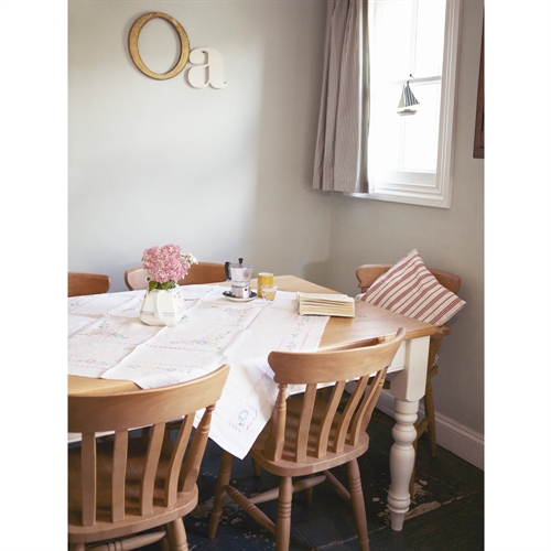 Farmhouse Painted Pine 122cm Dining Table with 4