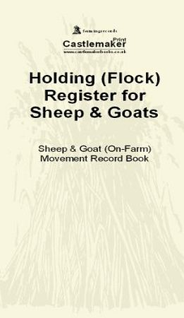 Holding / Flock Register for Sheep and Goats (A4) (Sheep Movement Book) S004