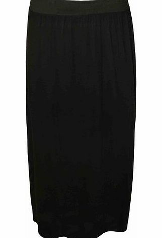 Fashion 4 Less New Womens Big Plus Size Elastic Waist Band Maxi Skirt.UK 12-26 (UK(24-26), Black)