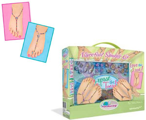 Fashion Angels Enterprises The Bead Shop Barefoot Sandal Kit Expose The Toes