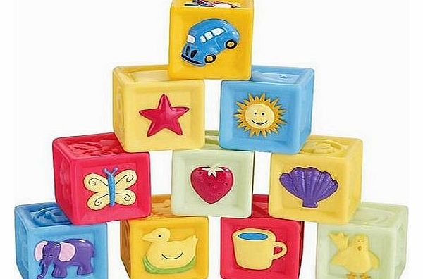 Fashion Base  Colorful Educational Soft Plastic Blocks Baby Toys
