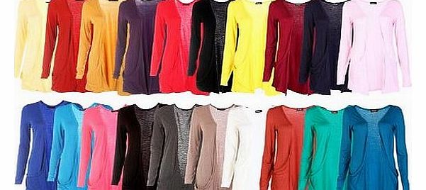 FASHION BOUTIQUE Ladies Long Sleeve Boyfriend Cardigan, Dark Grey, SM 8-10