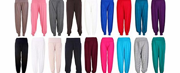 FASHION BOUTIQUE WOMENS LADIES HAREEM HAREM TROUSER LEGGINGS ALL SIZES (ML 12-14, BLUE)