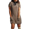 Fast Fashion KNITTED DRESS WITH POCKETS