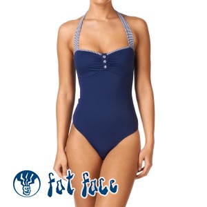 Fat Face Swimsuits - Fat Face 50s Swimsuit - Navy