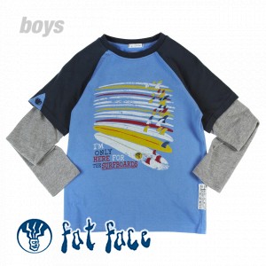 Fat Face T-Shirts - Fat Face Boarders Only Long