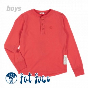 Fat Face T-Shirts - Fat Face Henley Long Sleeve