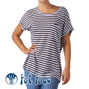 T-Shirts - Fat Face Linen Stripe