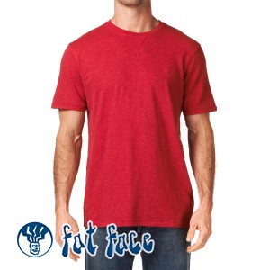 T-Shirts - Fat Face Slub Plain Crew