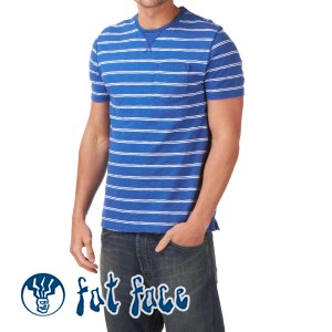 Fat Face T-Shirts - Fat Face Water Stripe Pocket