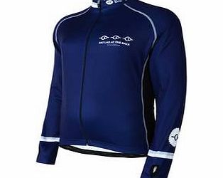 Fat Lad At The Back Smart Blue Long Sleeve Jersey