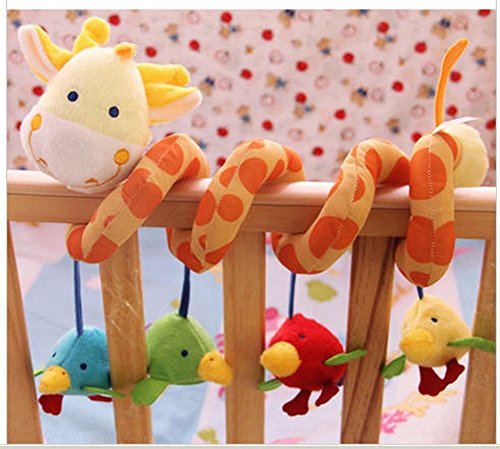 favor best Giraffe Baby Crib Toy From Crib Critters - Wrap Around Crib Rail Toy or Stroller Toy - Favorite Baby