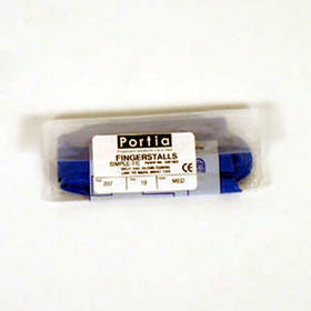 FAW Fingerstalls PVC Blue Thumb x 10