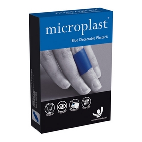 FAW Microplast Blue Detectable Plasters 2.5cm x