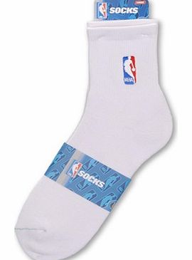 FBF International NBA Logoman Quarter Sock - White A203W