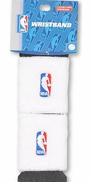 FBF International NBA Logoman Wristbands - White 440W