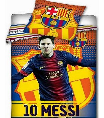 FC Barcelona Messi Duvet Cover and Pillowcase Set