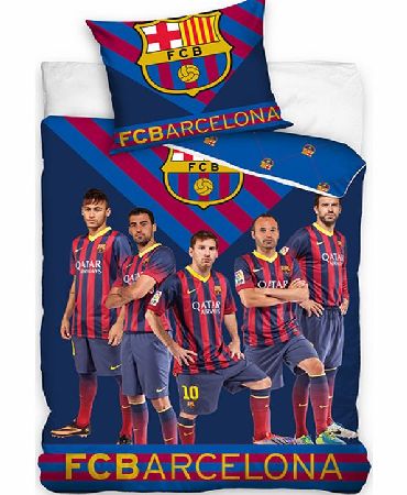 FC Barcelona Stars 2015 Single Duvet Cover and
