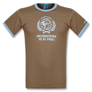 St Pauli Weltkulterbe T-Shirt - Brown/Blue