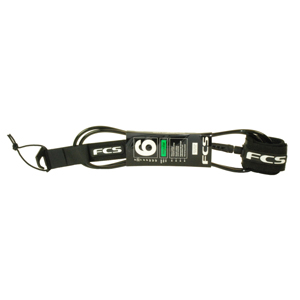 FCS 6Ft Regular 7mm Leash.Black.