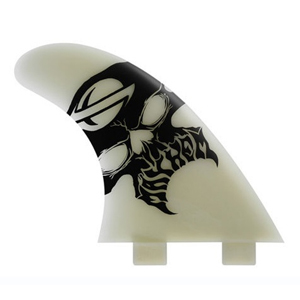FCS GMB Natural Glass Flex Tri Fin Set