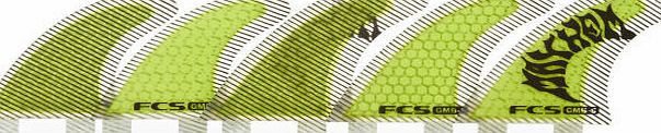 FCS GMB Performance Core Tri-Quad Fins - Green