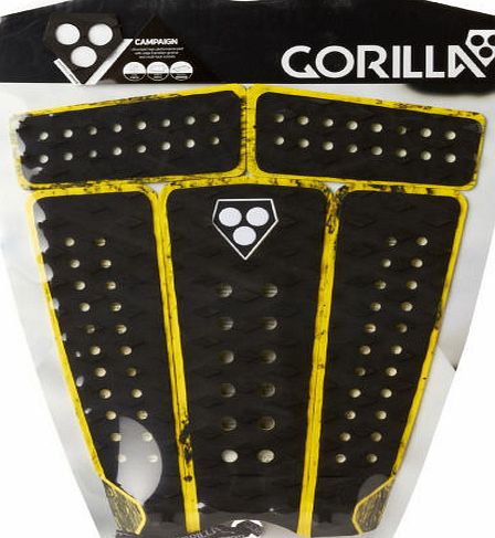 FCS Gorilla Campaign Grip Pad - Black/Acid