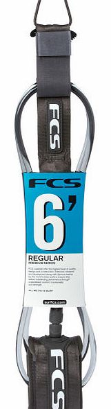 FCS Regular Graphite Leash - 6ft 0