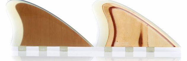 FCS Wood Fish Skeg Side Fins - Natural