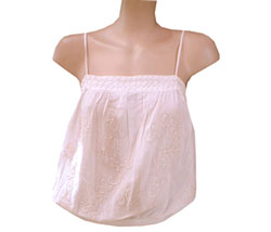 Loose vest top White