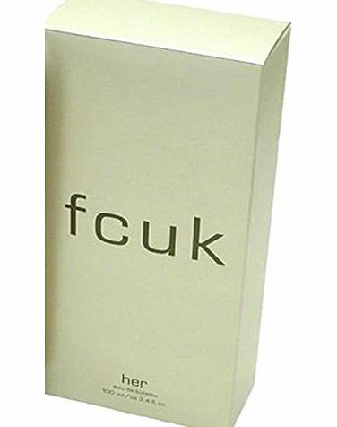 FCUK New Fcuk Her Ladies Eau De Toilette Women Fragrance Perfume Spray For Her 100ml