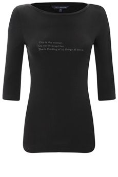 Thinking Of 25 Thing Print T-Shirt