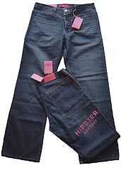Vintage Hipster Bootcut Jeans Leg: 34