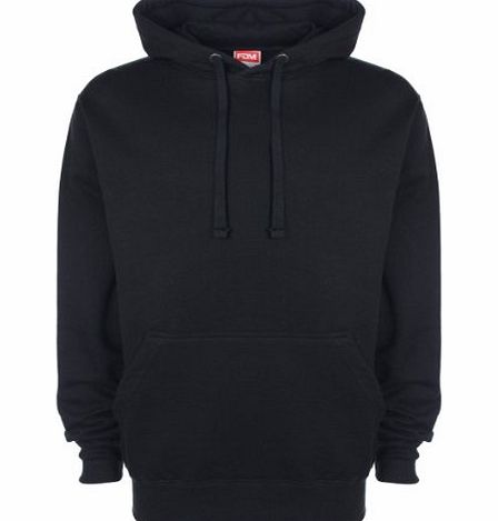 FDM Unisex Original Hoodie Colour=Black Size=XL