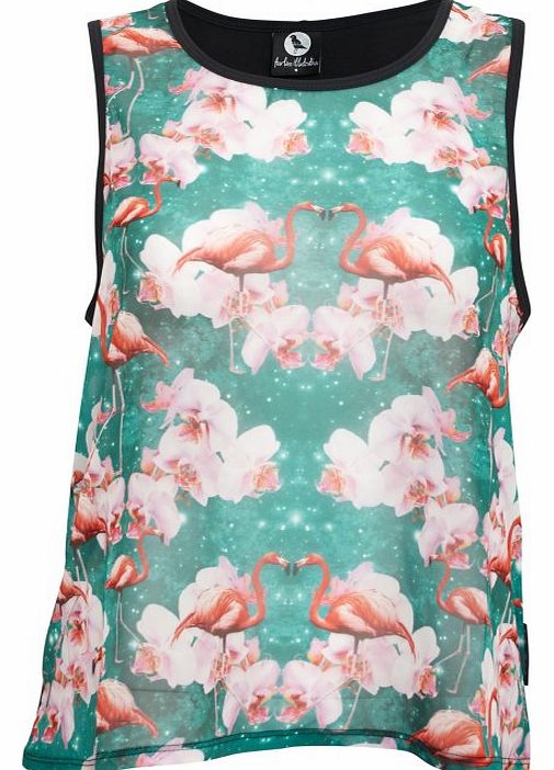 Fearless Illustration Flowermingo Chiffon Top