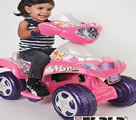  ELECTRIC 6V RECHARGEABLE BATTERY POWERED QUAD STAR BIKE TODDLER INFANT GIRLS RIDE ON CAR TOY SCOOTER VEHICLE