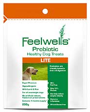 Feelwells Probiotic Healthy Dog Treats 200g Lite