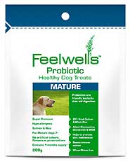 Feelwells Probiotic Healthy Dog Treats 200g Mature