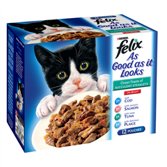 As Good As It Looks Adult Cat Food with Ocean Fish 100gm 12 Pack