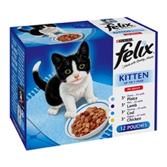 Kitten Pouch Mixed Variety in Jelly 100gm 12 Pack
