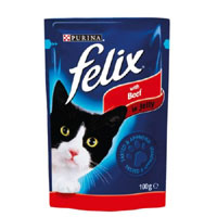 felix Pouch Beef 100g Pack of 20