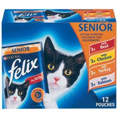 felix Senior Pouches 12x100g mixed pack
