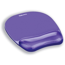 Fellowes Crystal Mousepad and Wristrest Purple