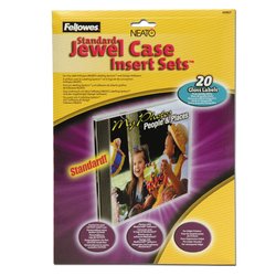 Fellowes Gloss Jewel Case Inserts(20/pk)