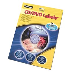 Fellowes Glossy CD/DVD Labels (24/pk)
