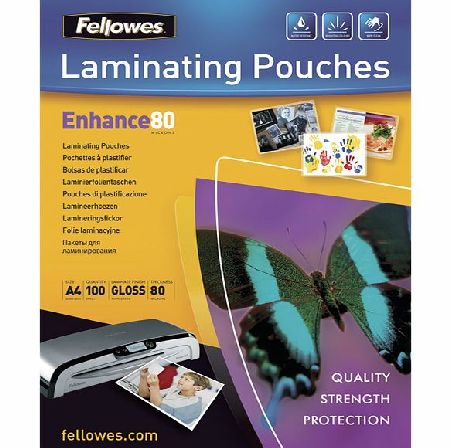 Fellowes Laminating Pouches Glossy A2 125 micron